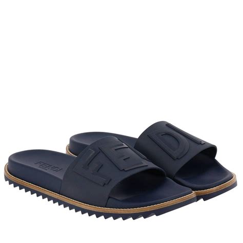 men's fendi slides sale|denim Fendi slides.